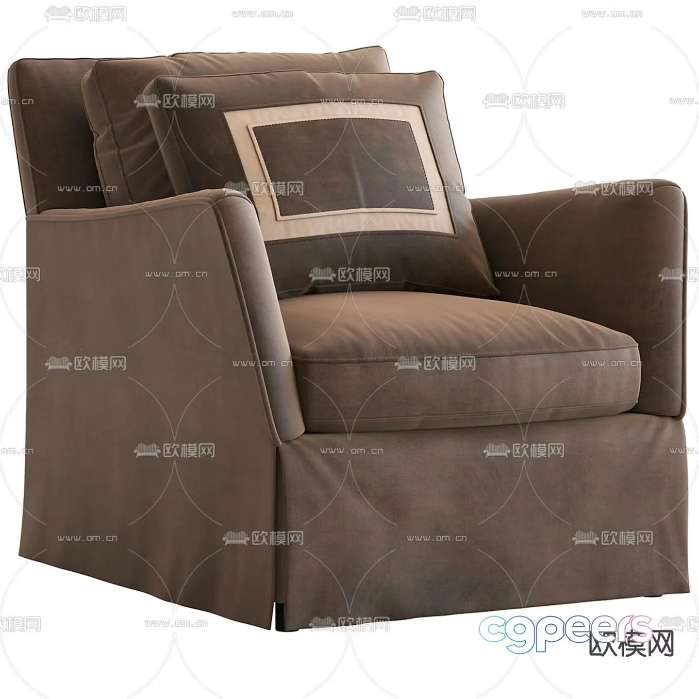 Caracole single sofa 3d model