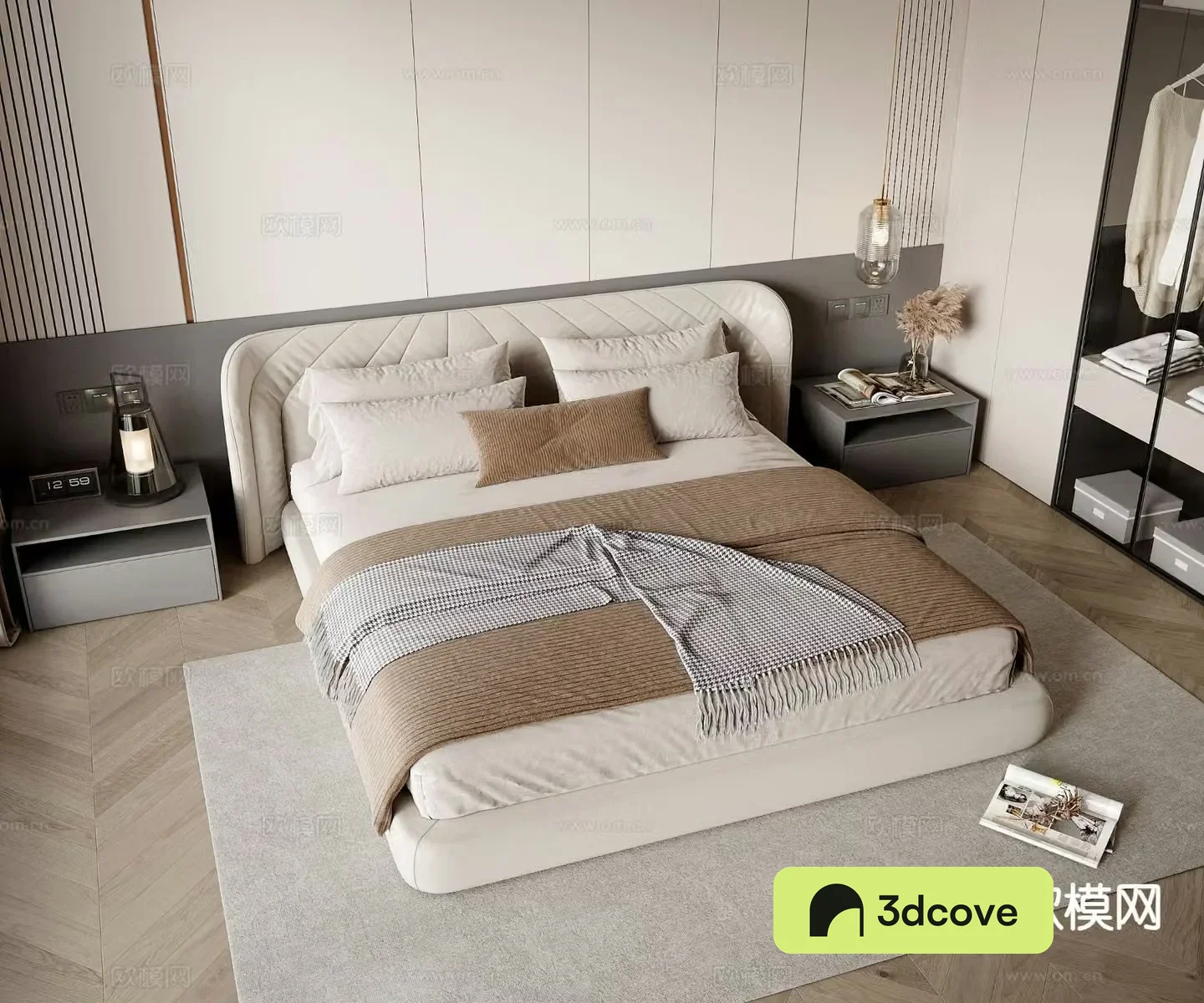 Modern double bed