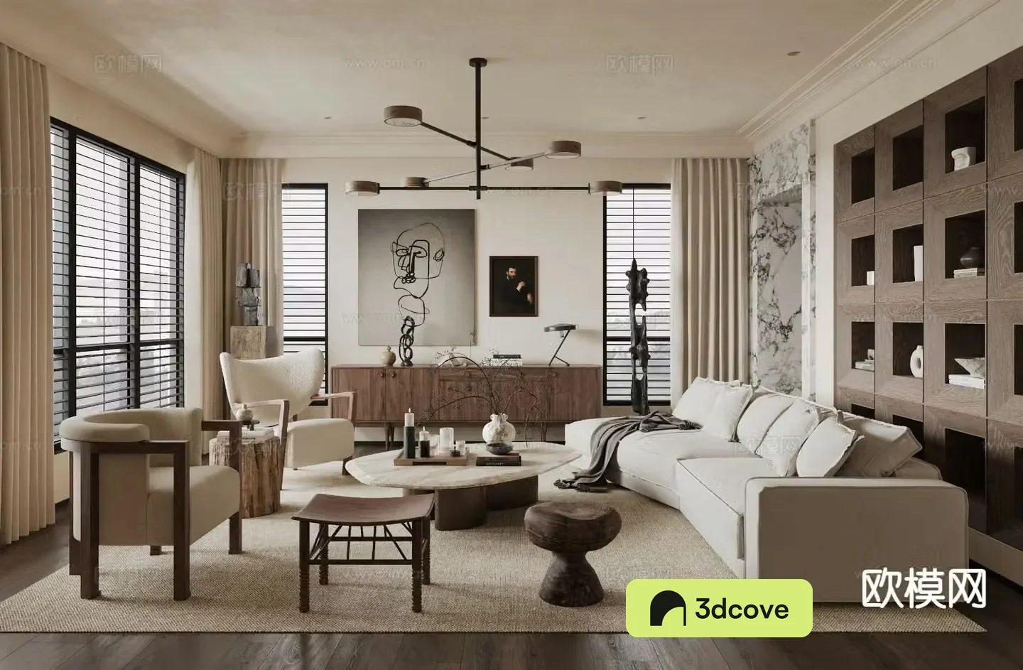 Medieval style living room