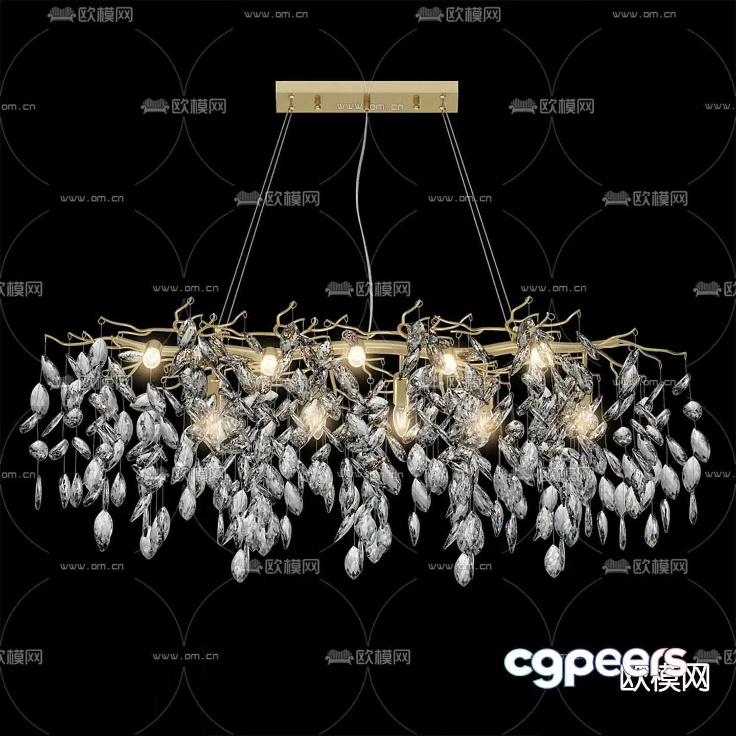 Crystal Chandelier Chandelier 3d Model