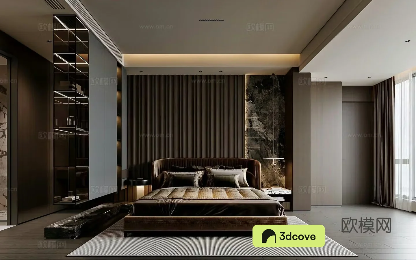 Modern style home bedroom