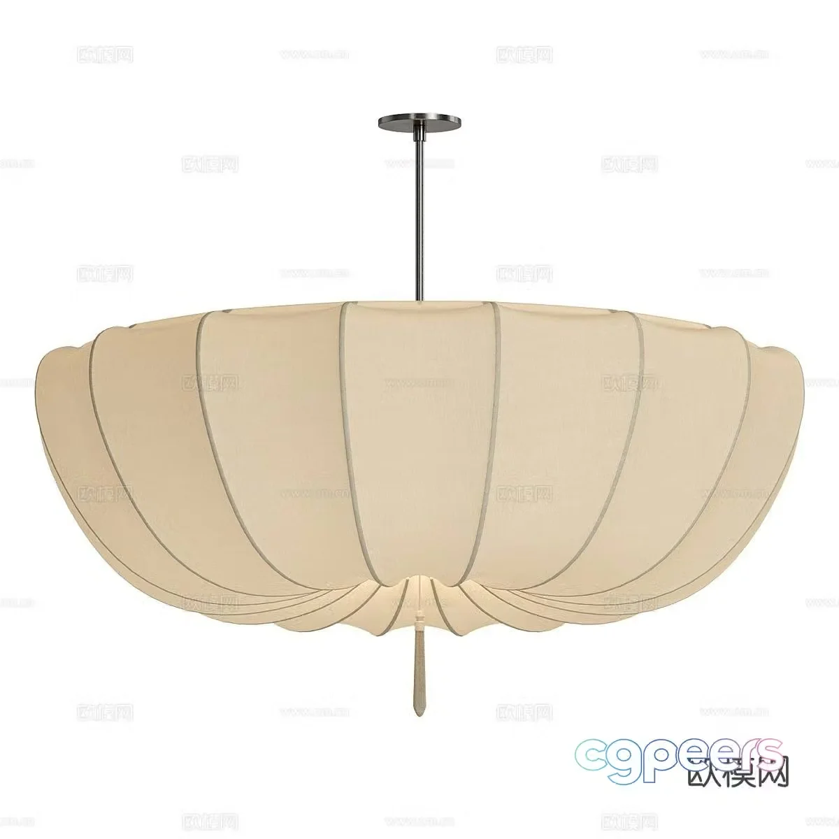 Wabi Sabi art chandelier 3d model