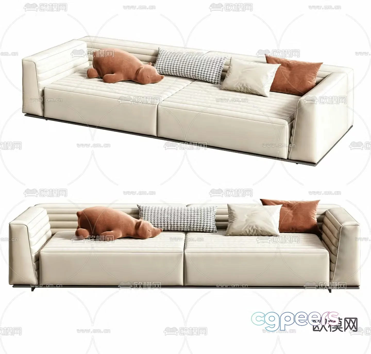 MISSANA modern love seat 3d model