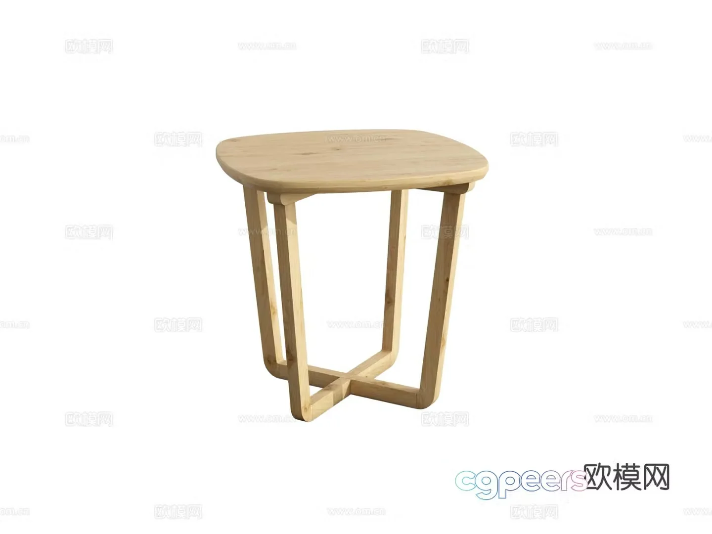 Nordic corner table side table table table 3d model