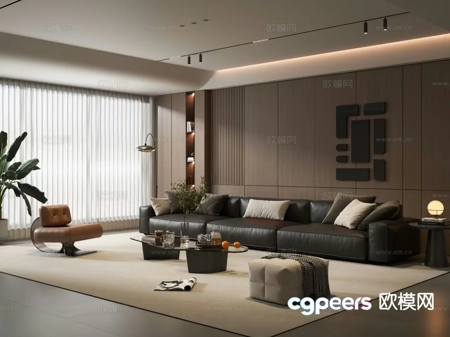 Italian living room 3d model