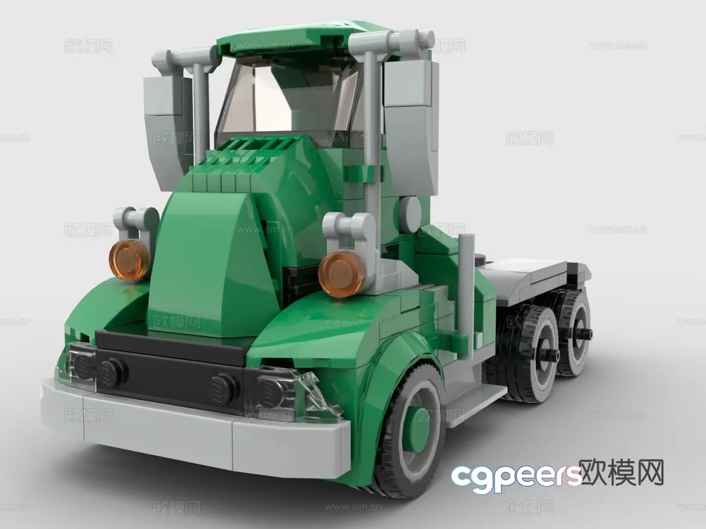 Lego LEGO toys building blocks truck front truck front 3d model