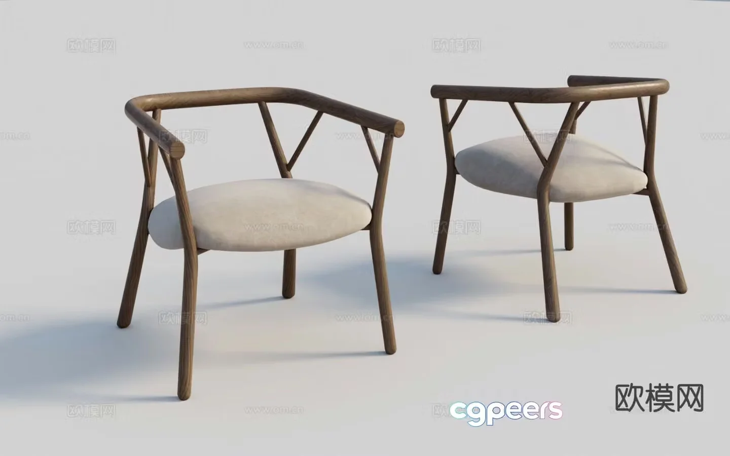 Chair Single Chair Dining Chair Leisure Chair 3d model