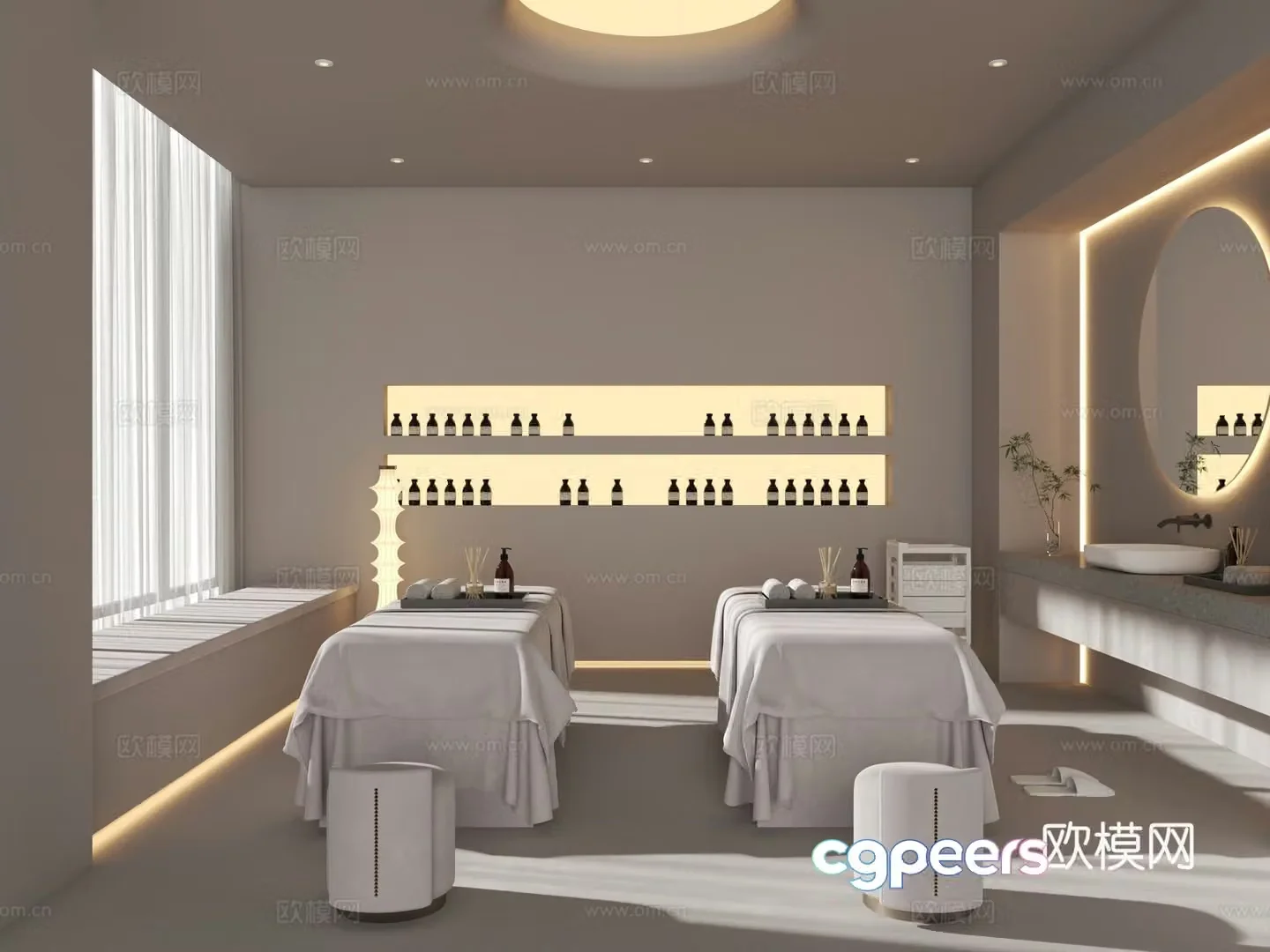 Modern beauty salon_Beauty private room_Beauty salon 3D model