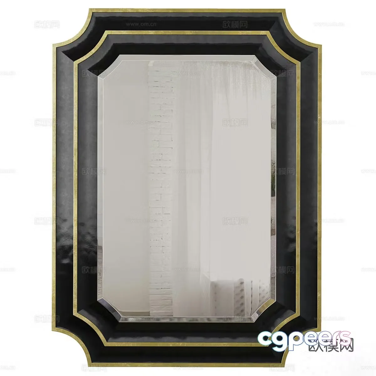 mirror decorative mirror hanging mirror 3d model