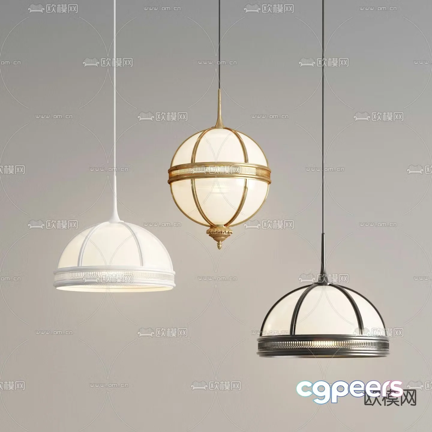 French chandelier 3d model