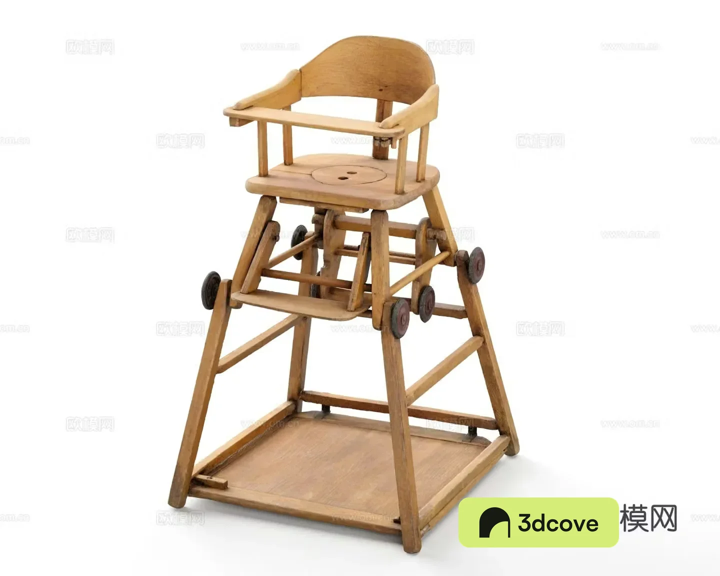Modern children’s dining chair children’s multi-function chair baby chair 3D model