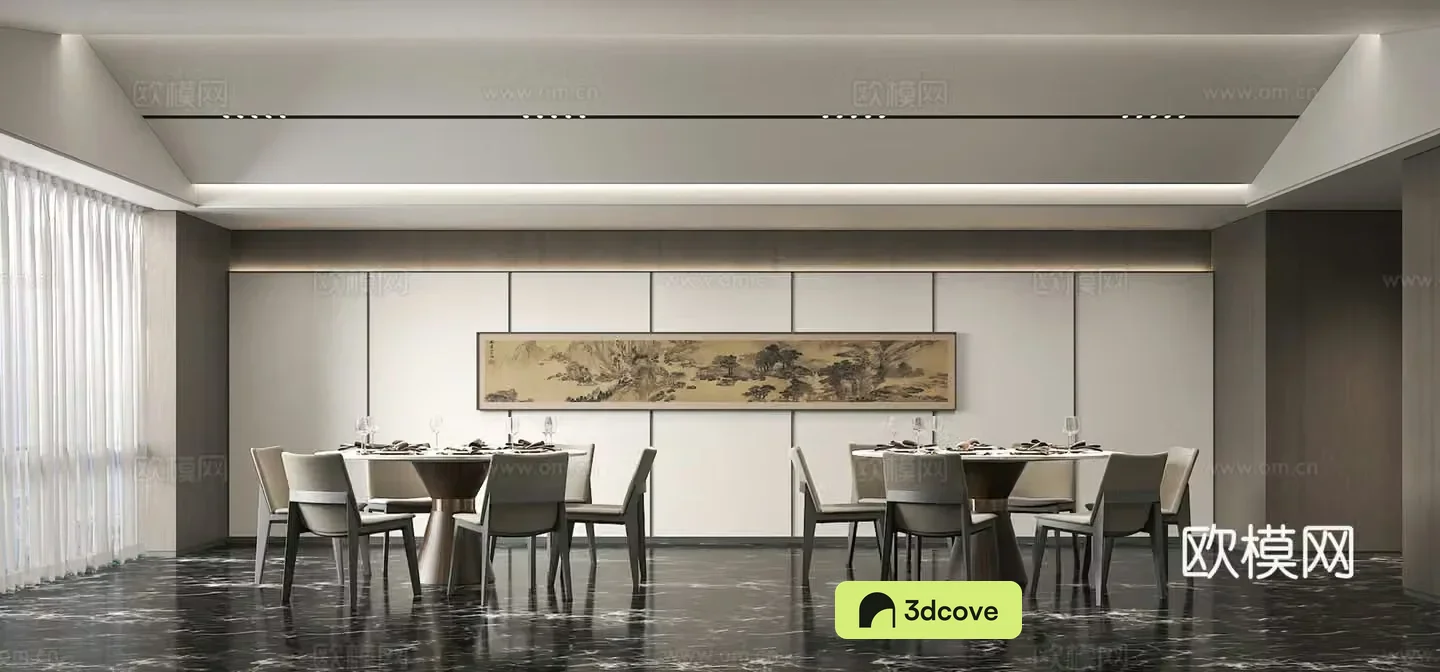 Modern hotel restaurant private room