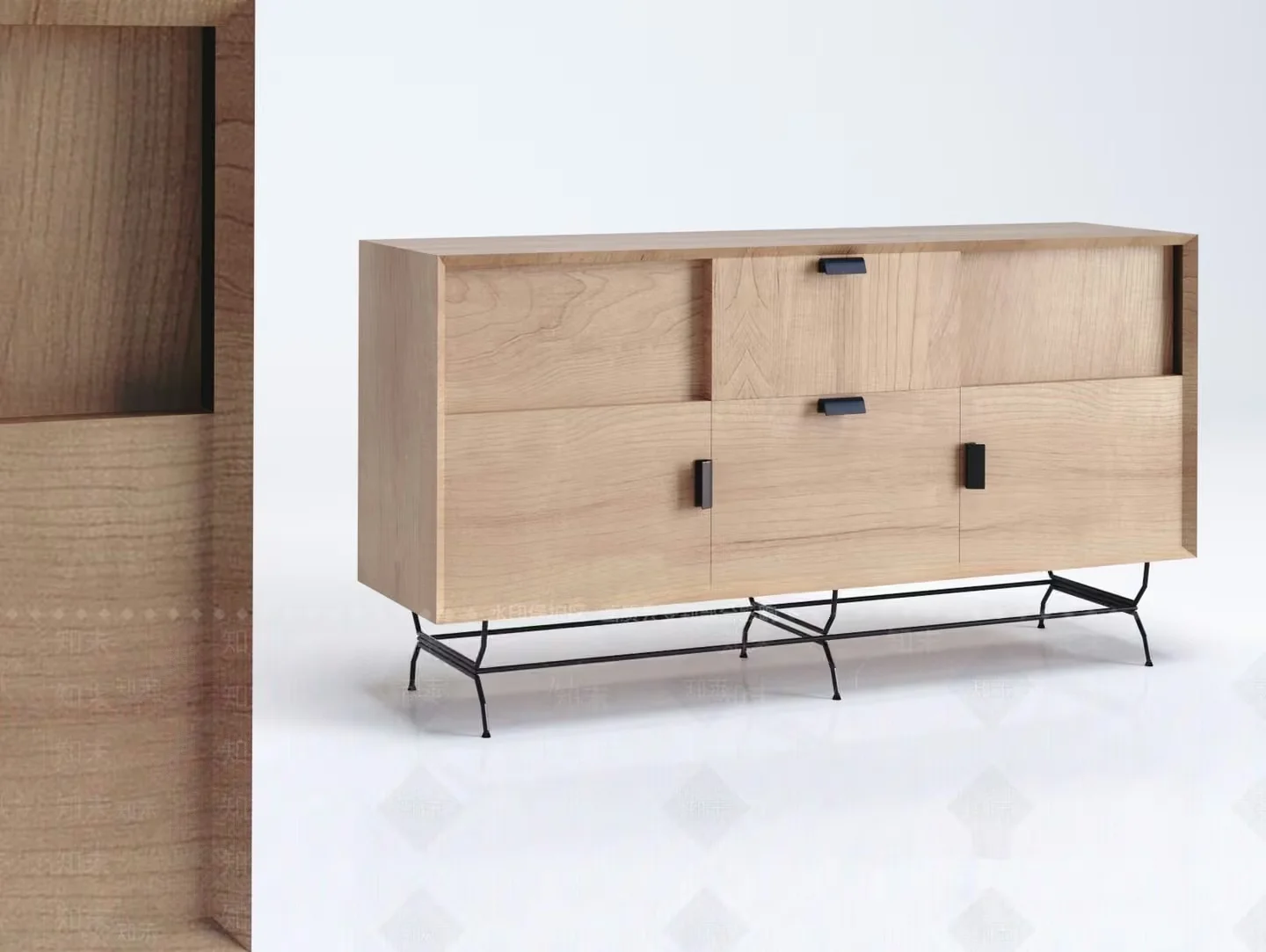 A Wooden Dresser 3D Model – 4163 – VRAY Render