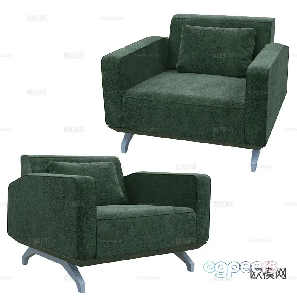 Schiavello single sofa 3d model