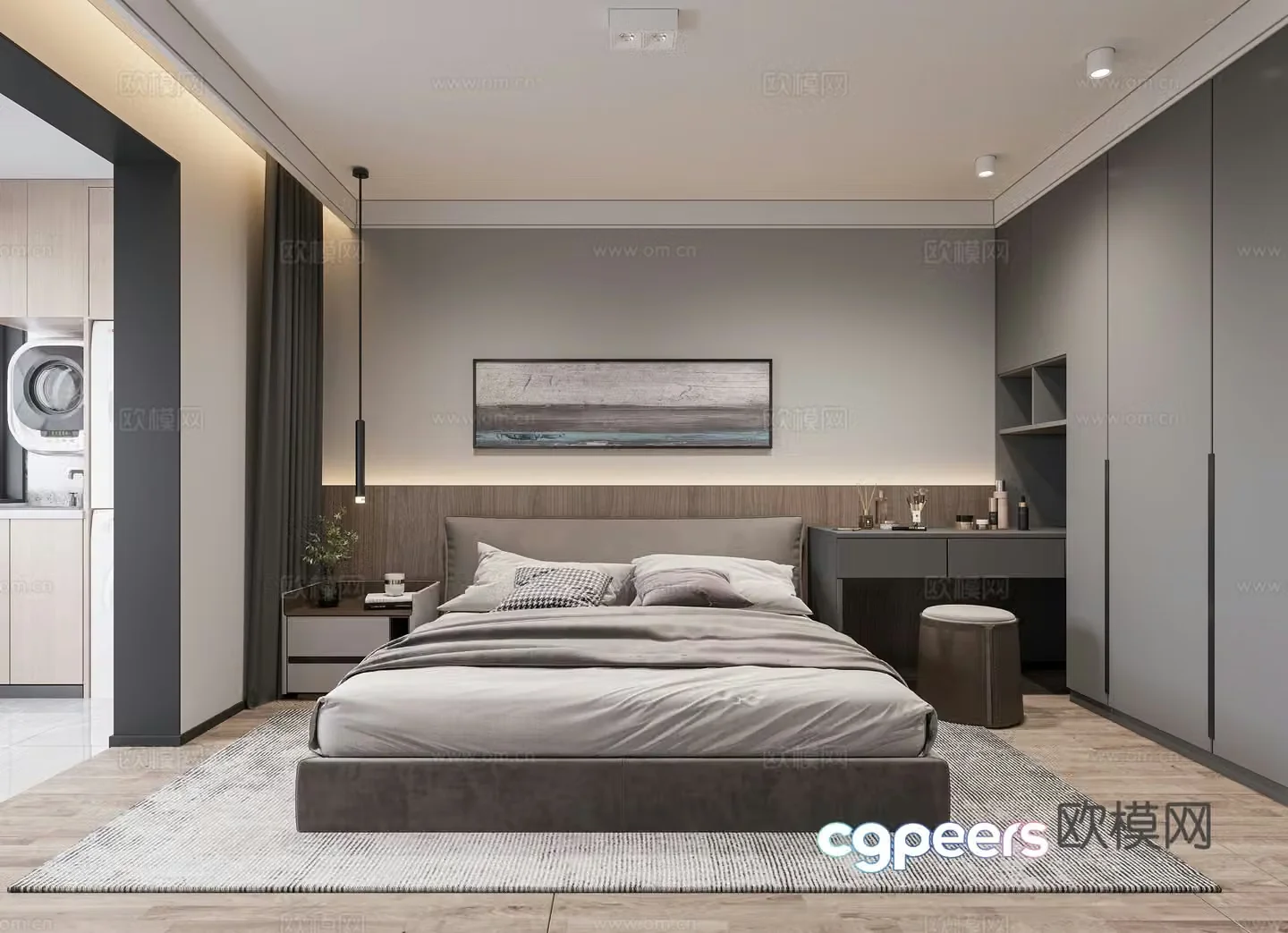 Modern bedroom 3d model