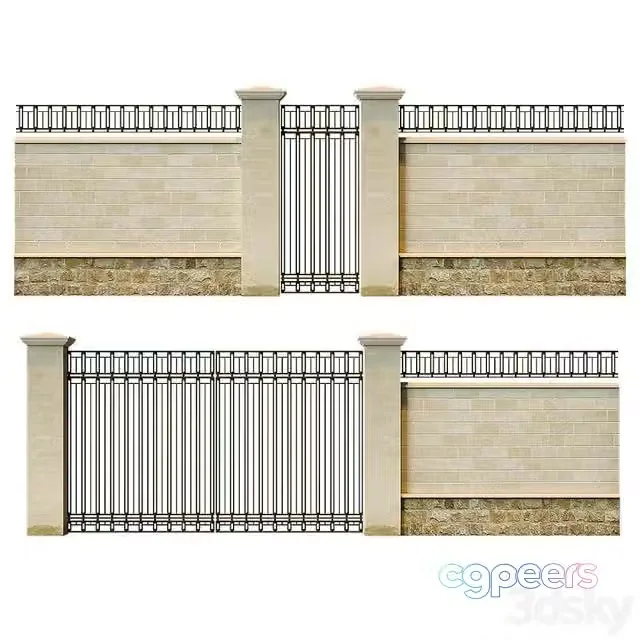 3ds Max Free – Fence (light color)