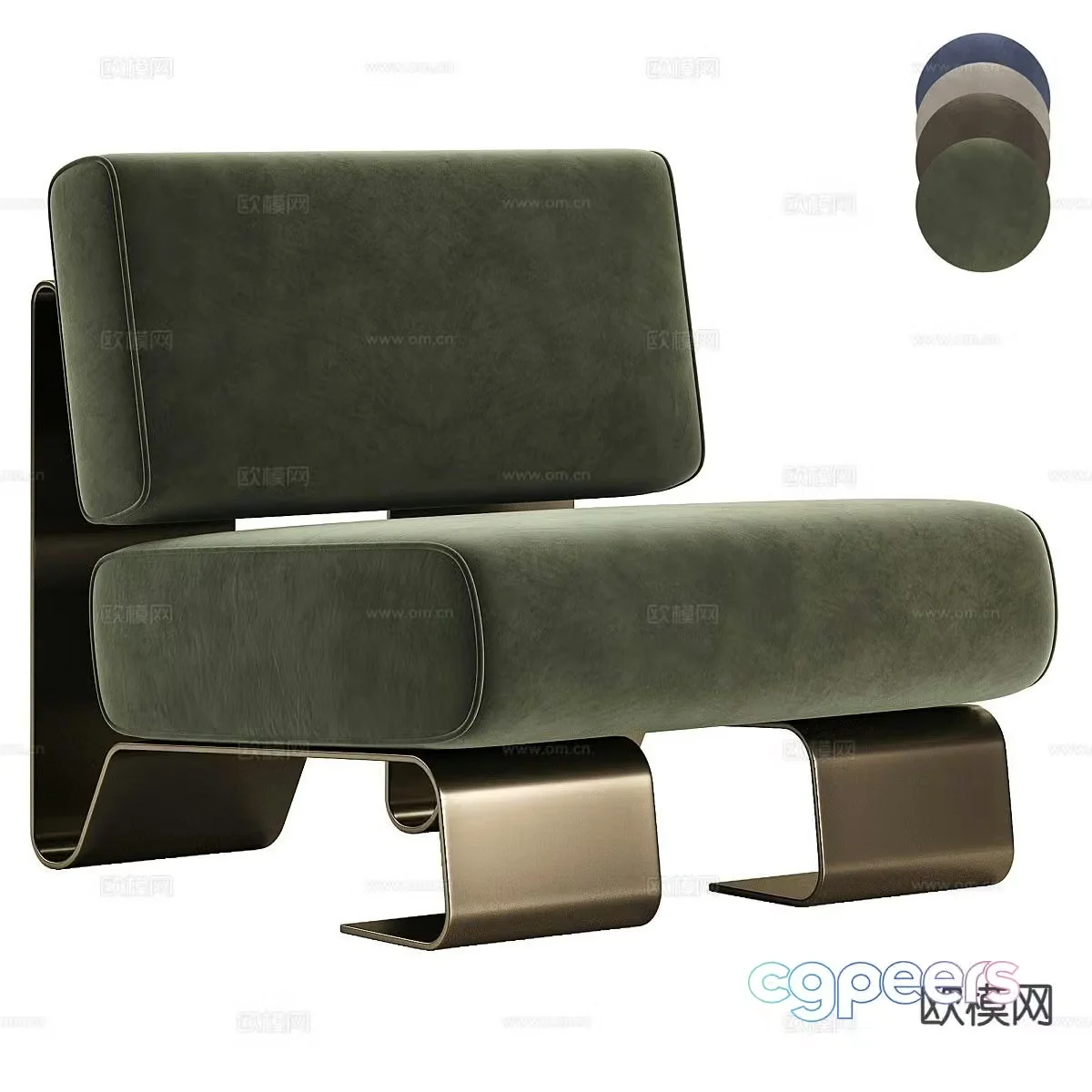 Modern chair leisure chair sofa chair 3d model