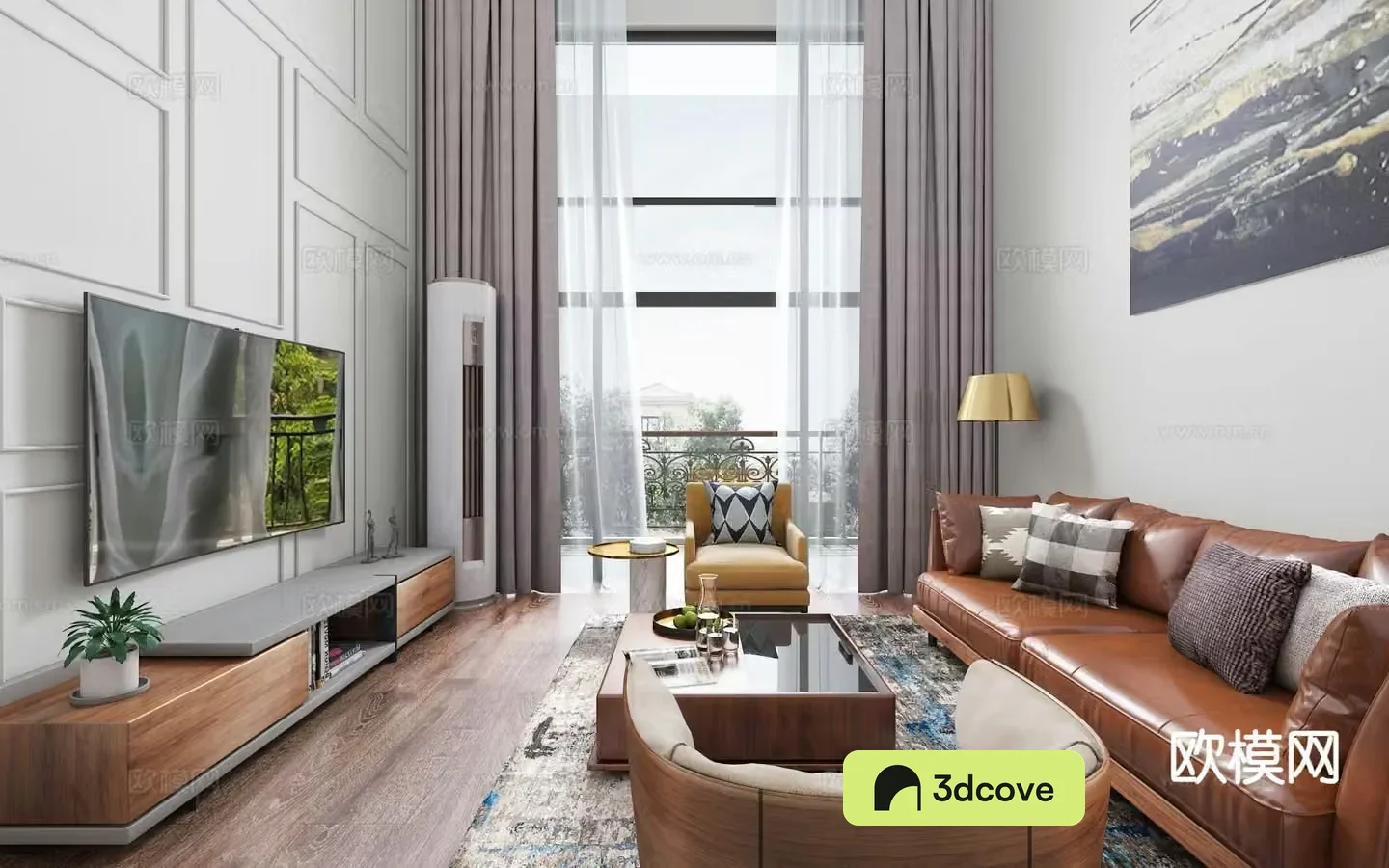 Modern villa living room