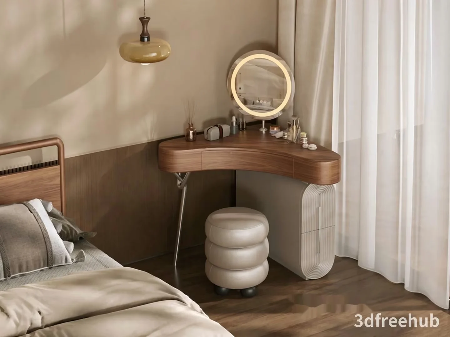 Cozy Bedroom 3D Model – 21524 – VRAY Render