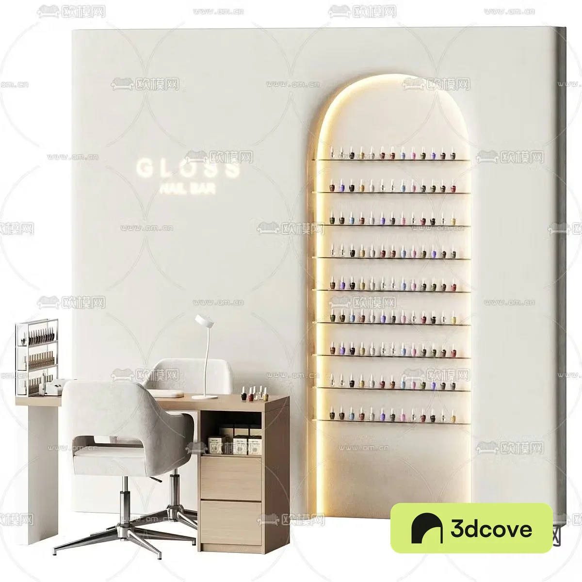 Nail art display cabinet decorative cabinet 3