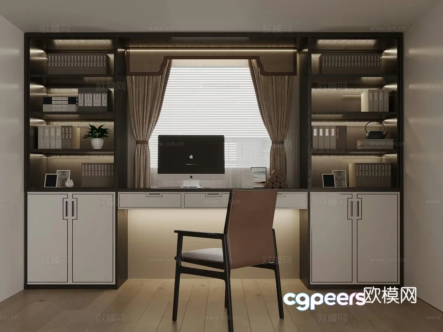 Bathroom Window Cabinet New Chinese Style Bathroom Window Cabinet 3D Model