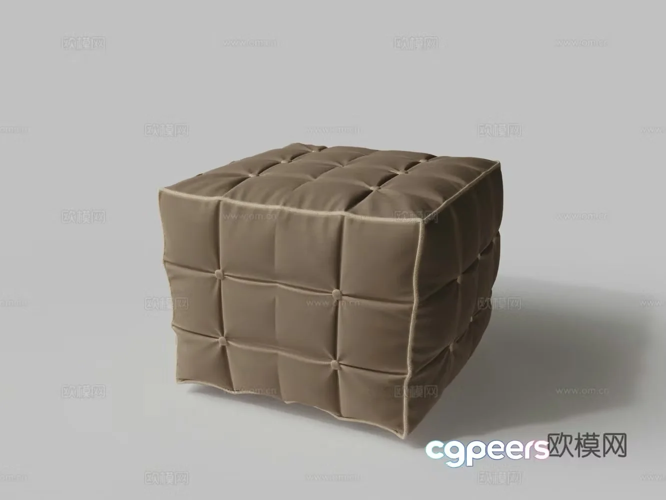 Modern fabric polyester pedal 3D model