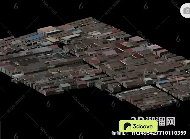 A 3D Rendering Of A Cityscape