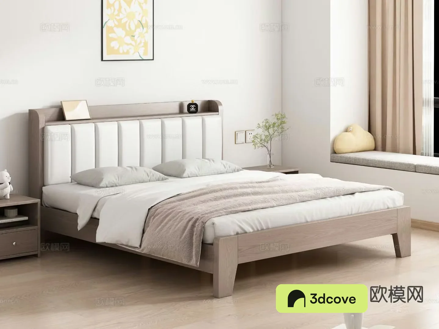 Modern double bed