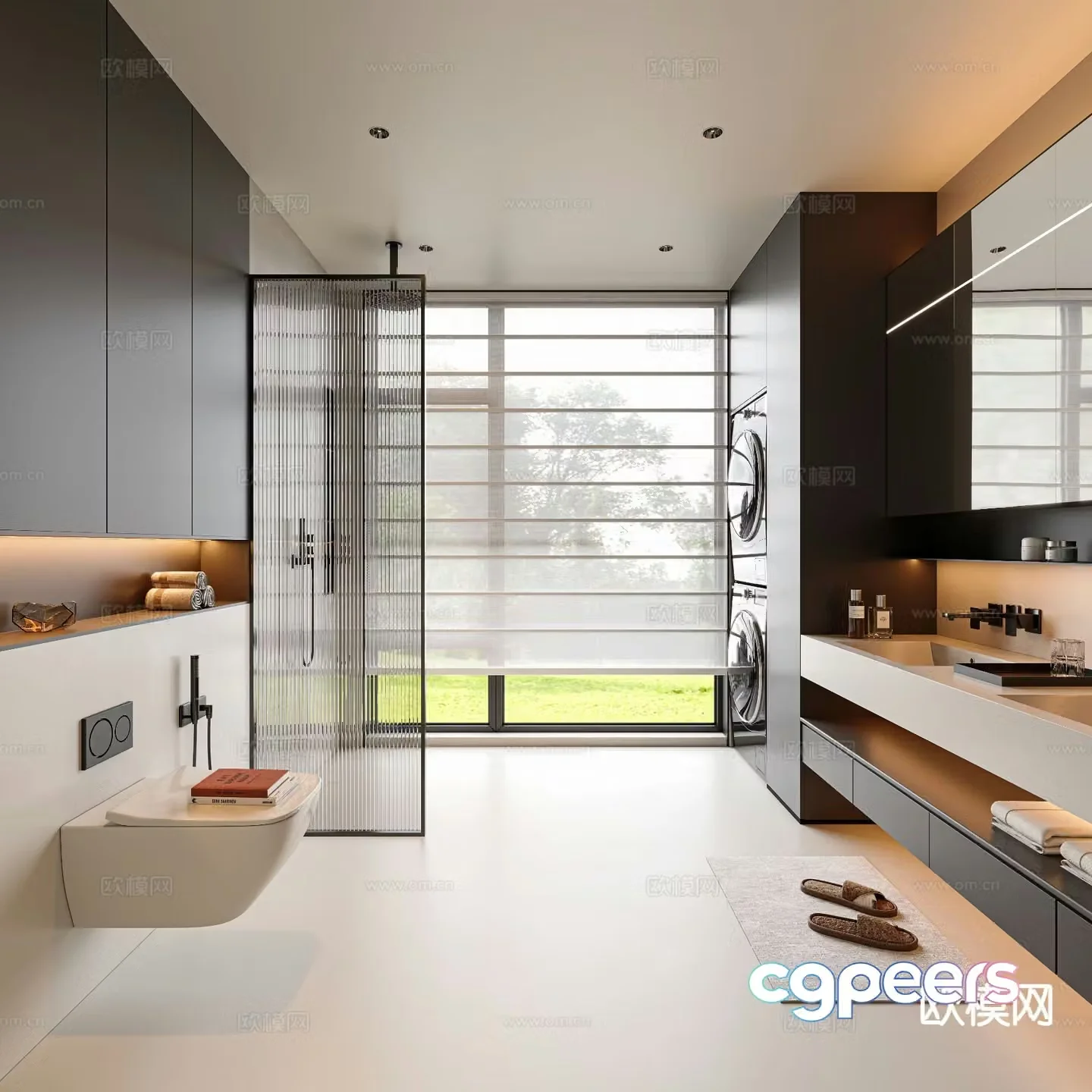 Modern bathroom bathroom 3d model