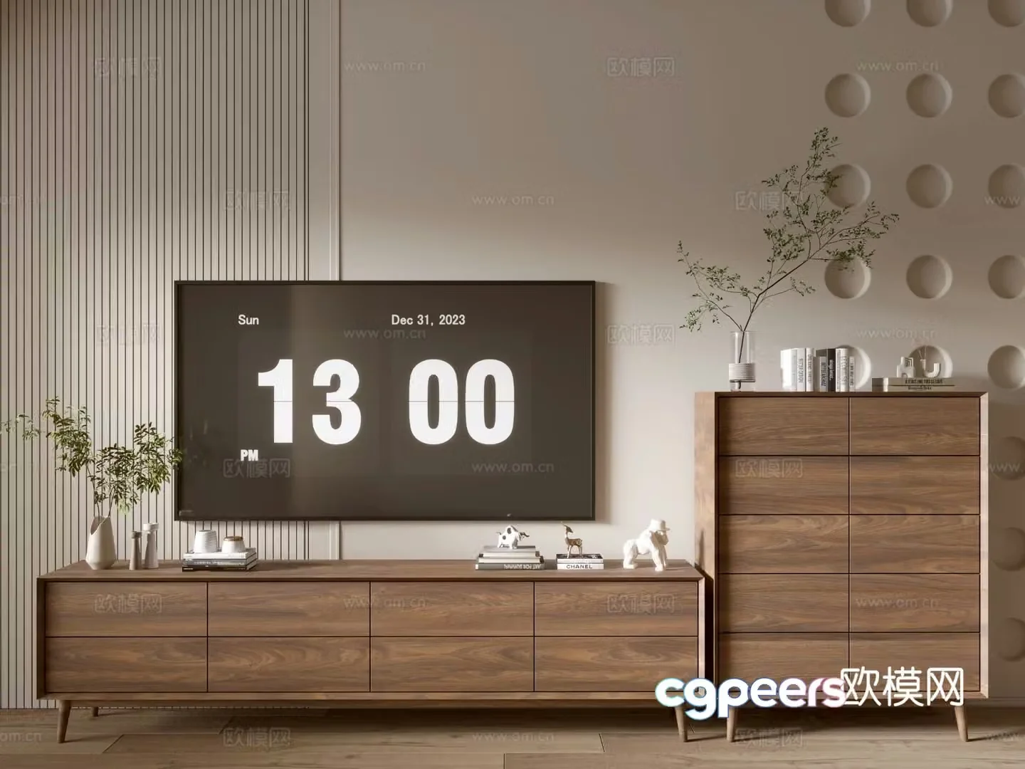 Modern TV cabinet 3d model