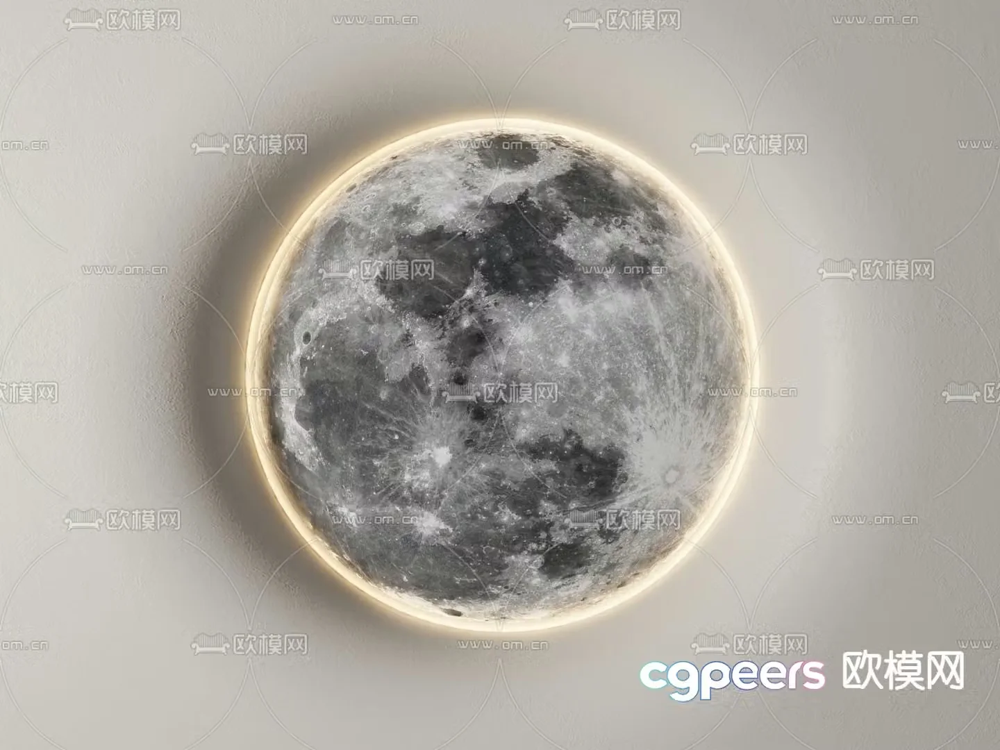 Moon lamp wall lamp 3d model