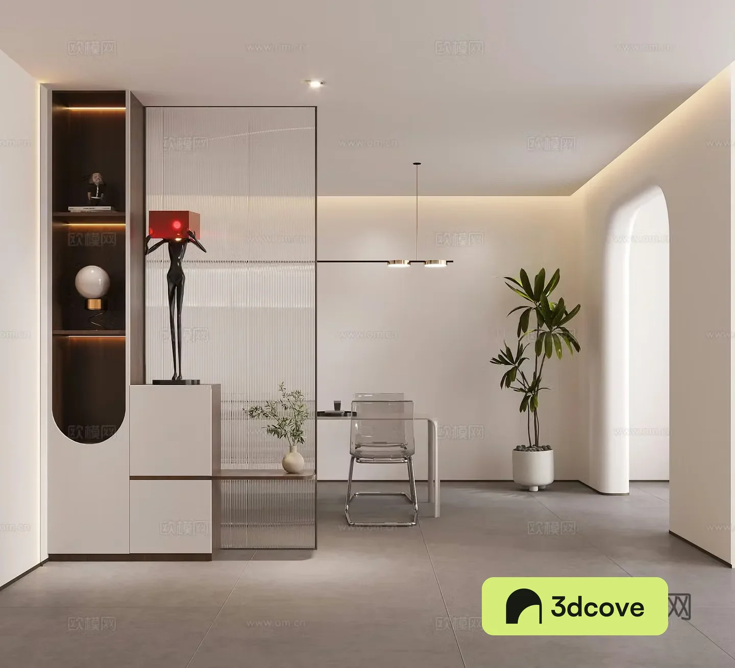 Modern porch partition shoe cabinet decorative partition