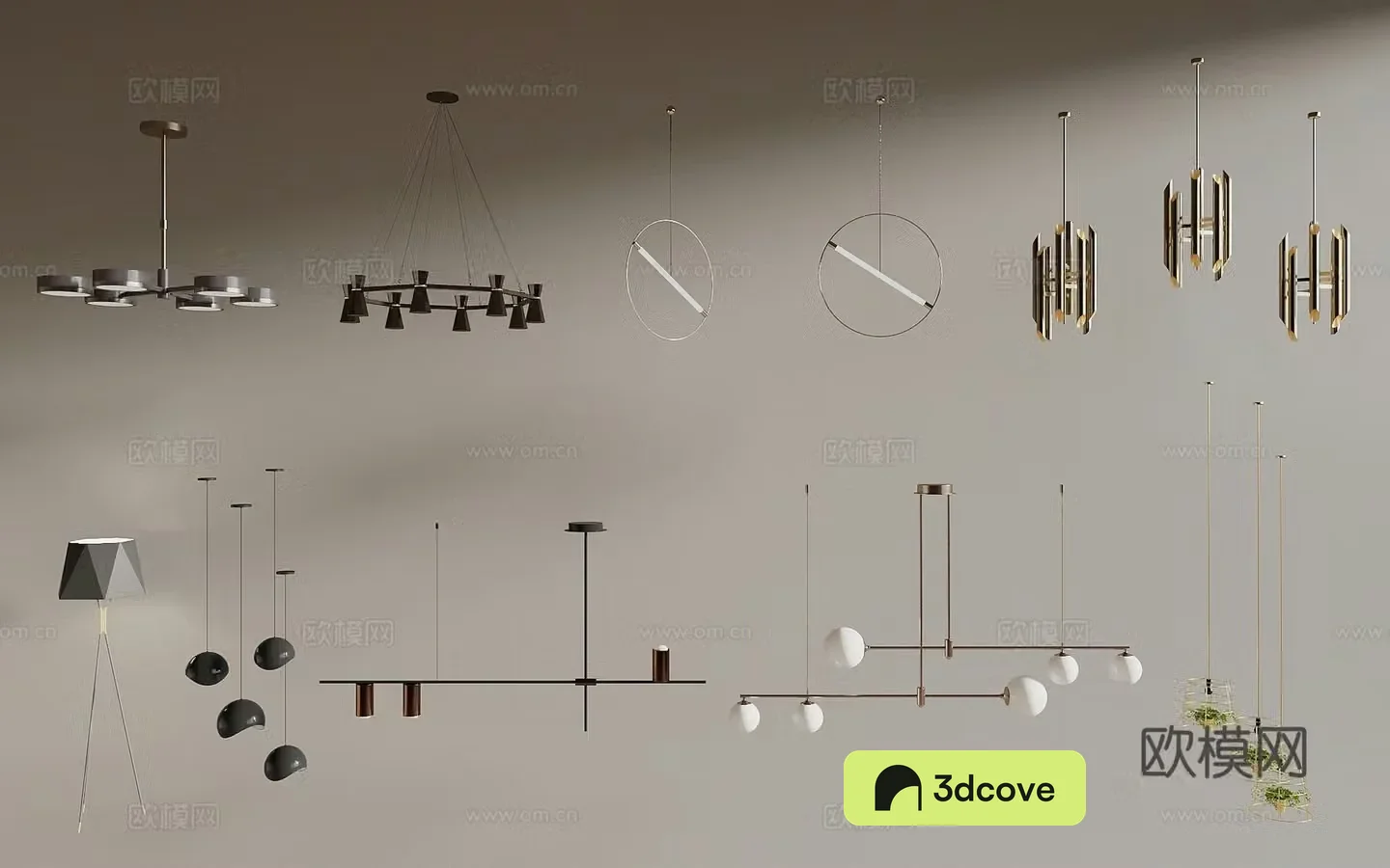 Modern minimalist restaurant chandeliers bar chandeliers art chandeliers combination