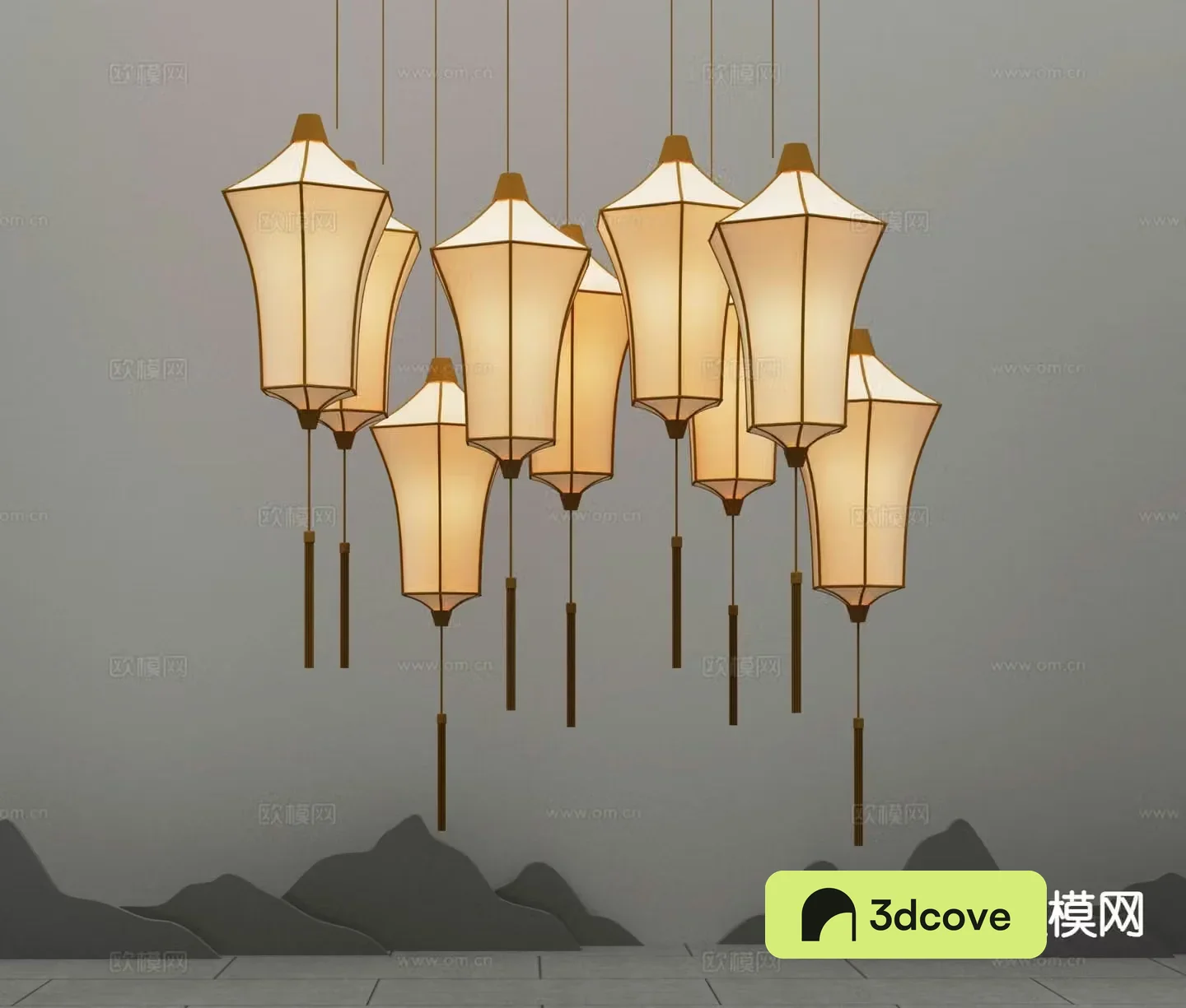 New Chinese style chandelier lantern