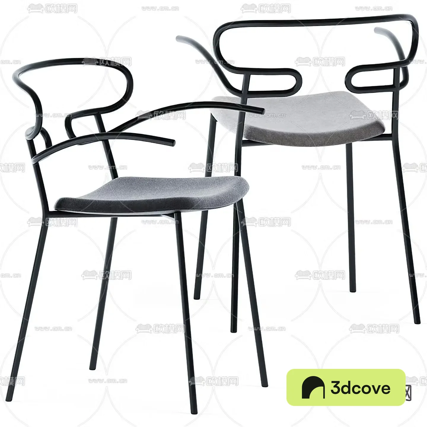 BAXTER modern iron single chair