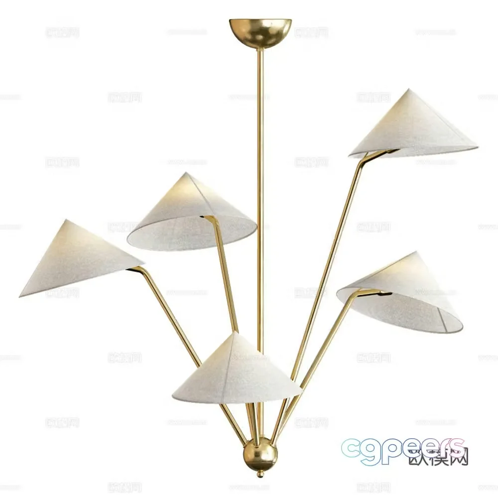 Japanese chandelier 3d model