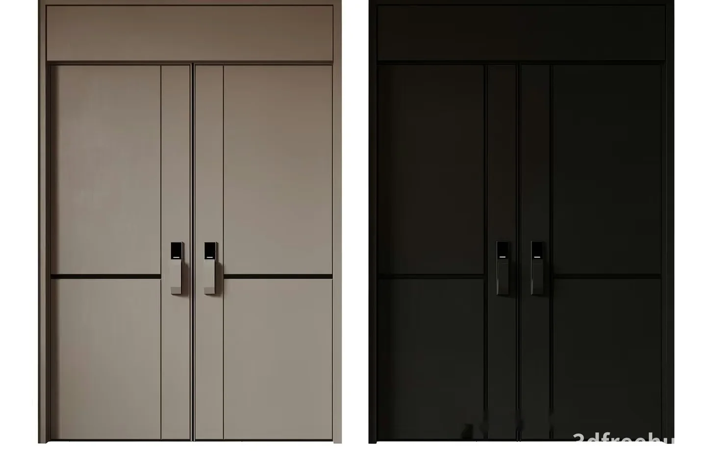 Modern Closet Doors 3D Model – 22977 – VRAY Render