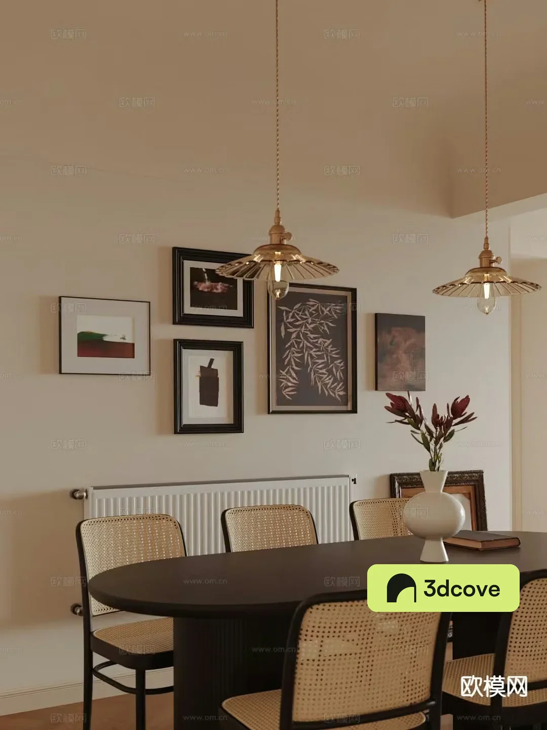 Medieval style dining table and chairs