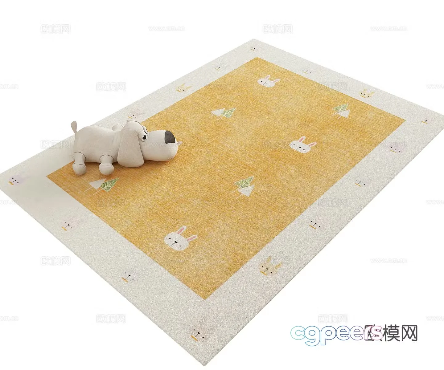 Children’s room bedroom carpet Children’s carpet 3d model