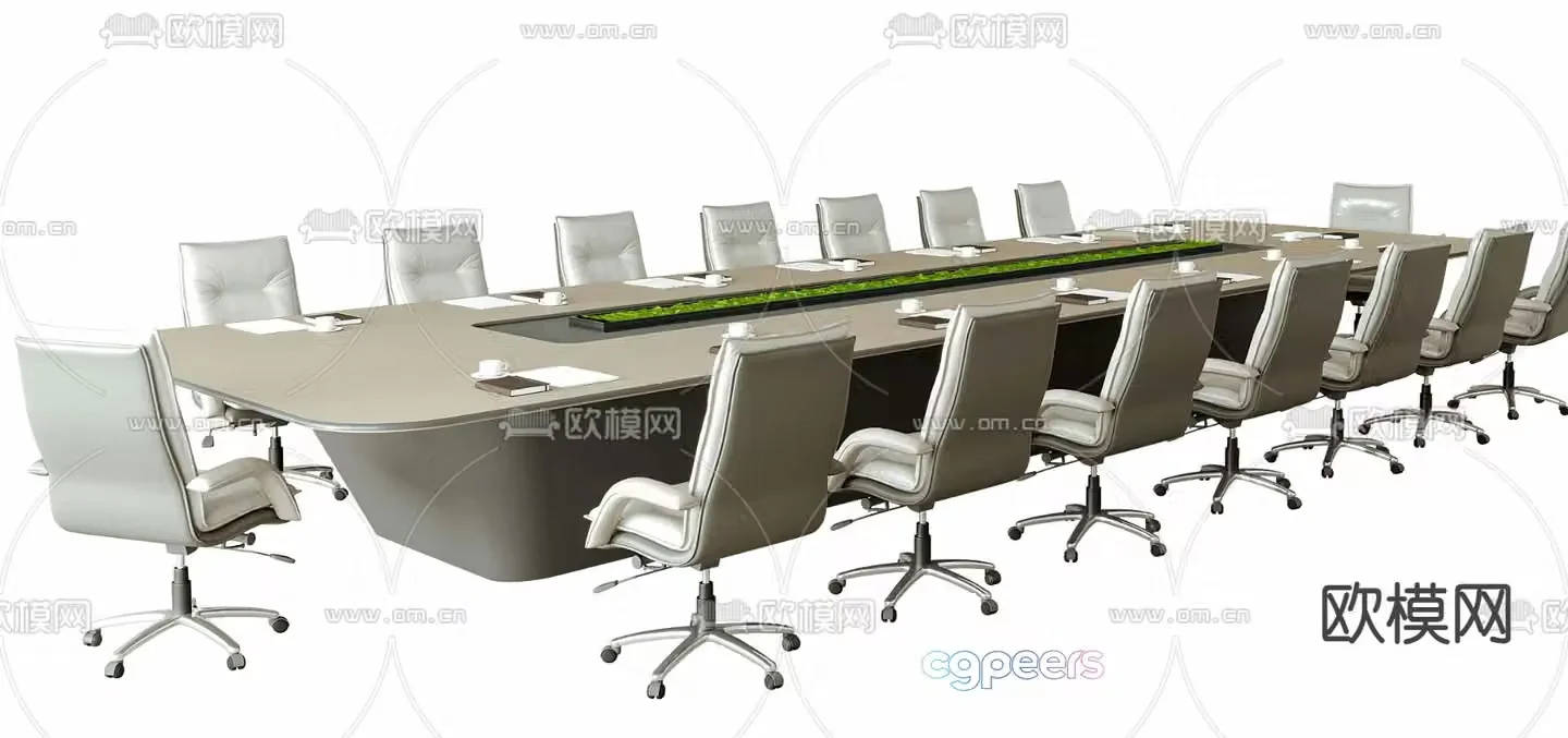 Modern conference table conference table 3d model