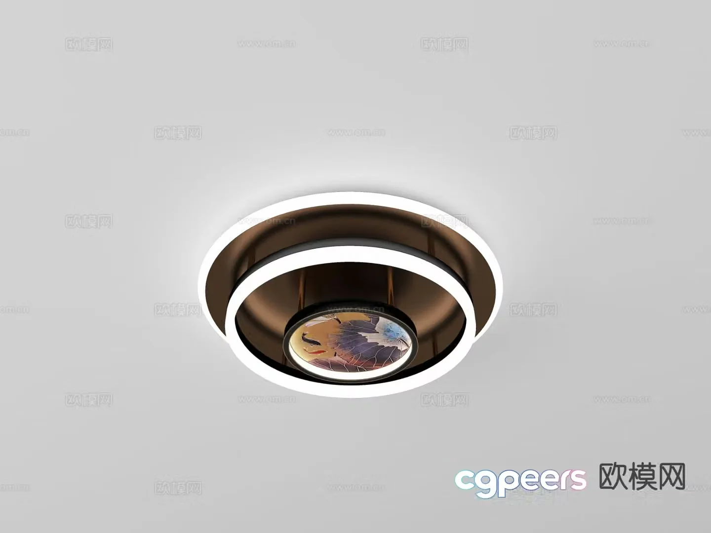 New Chinese style ceiling lamp 3d model