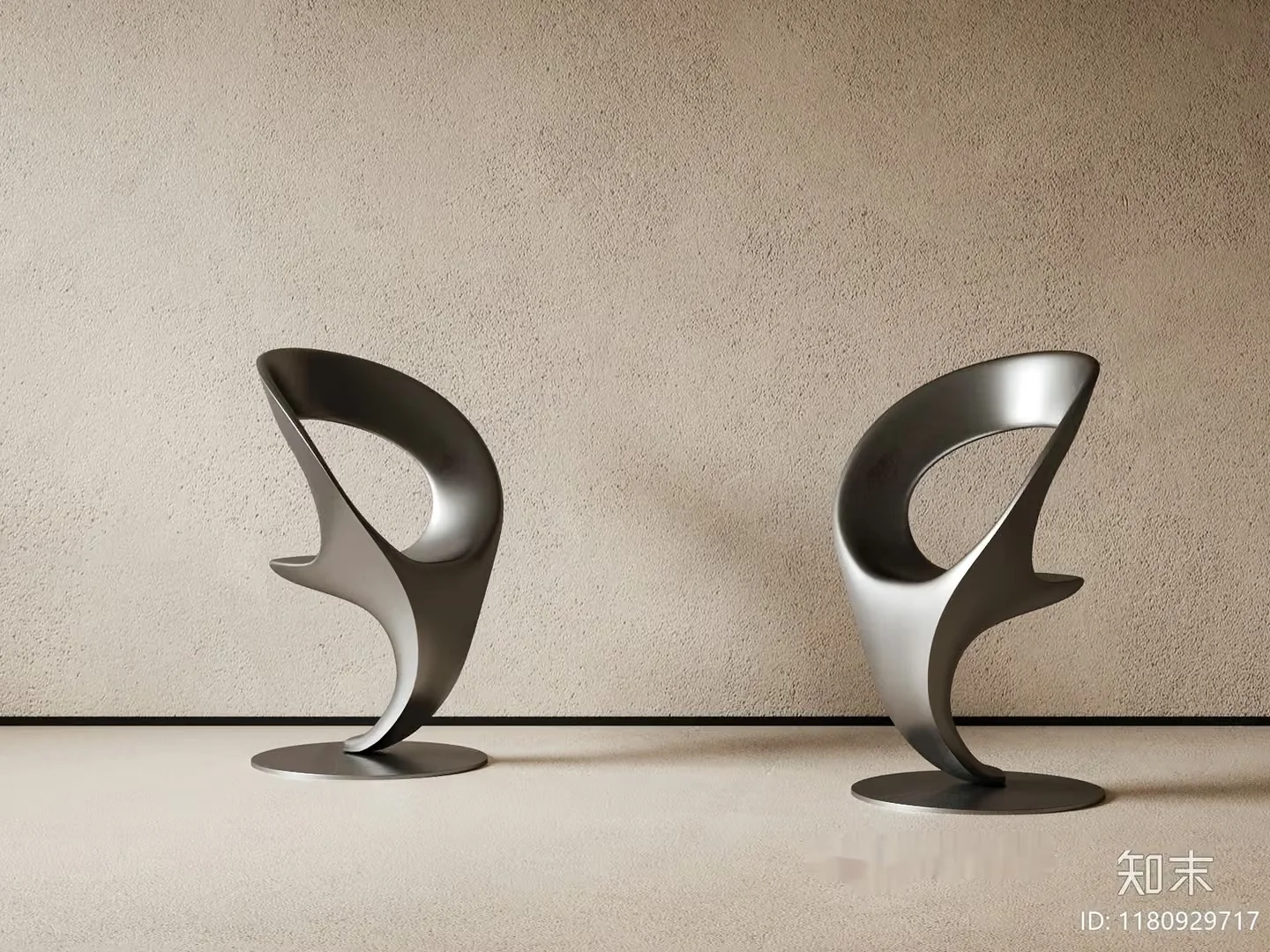 Modern Metal Chair 3D Model – 11545 – VRAY Render