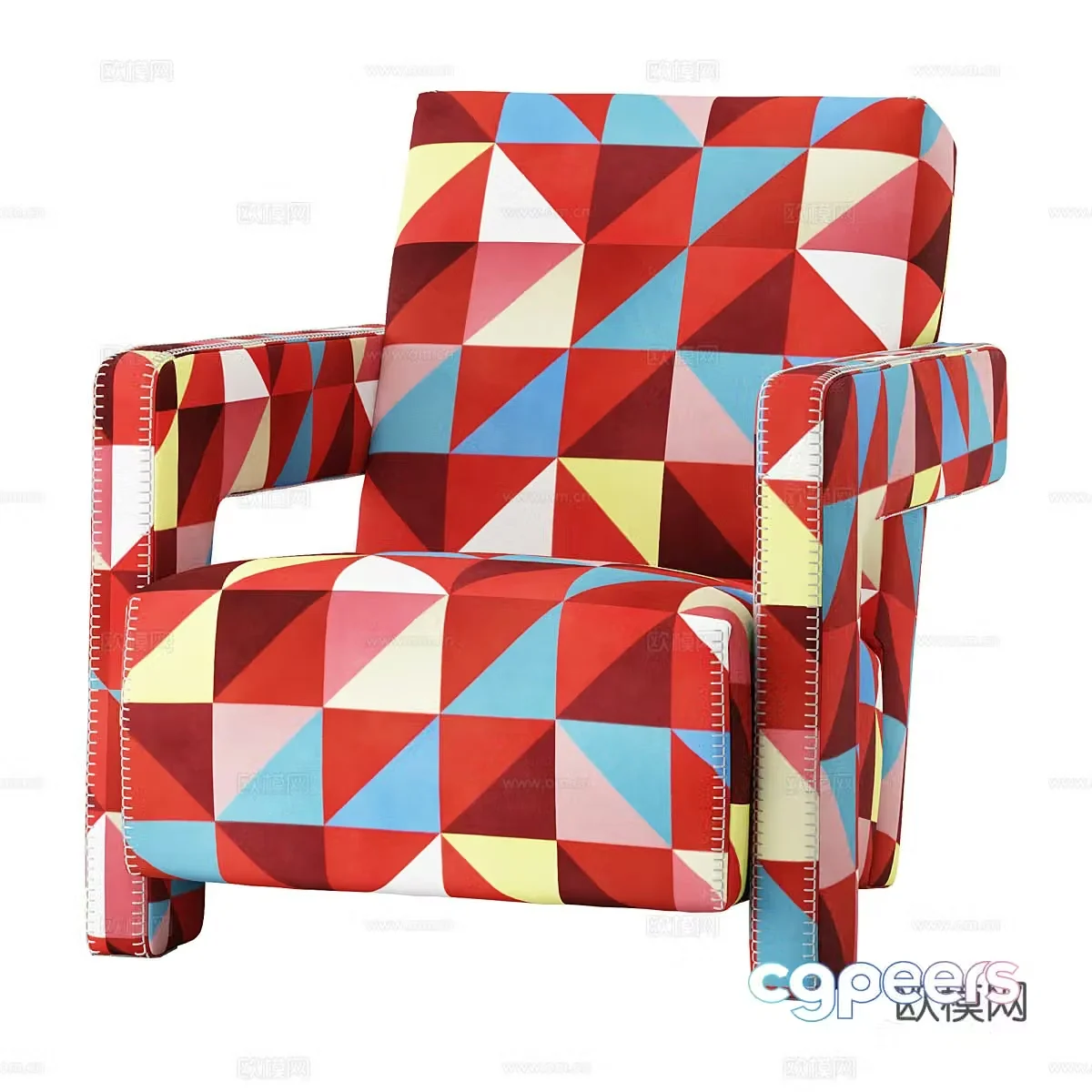 Single sofa leisure sofa 3d model