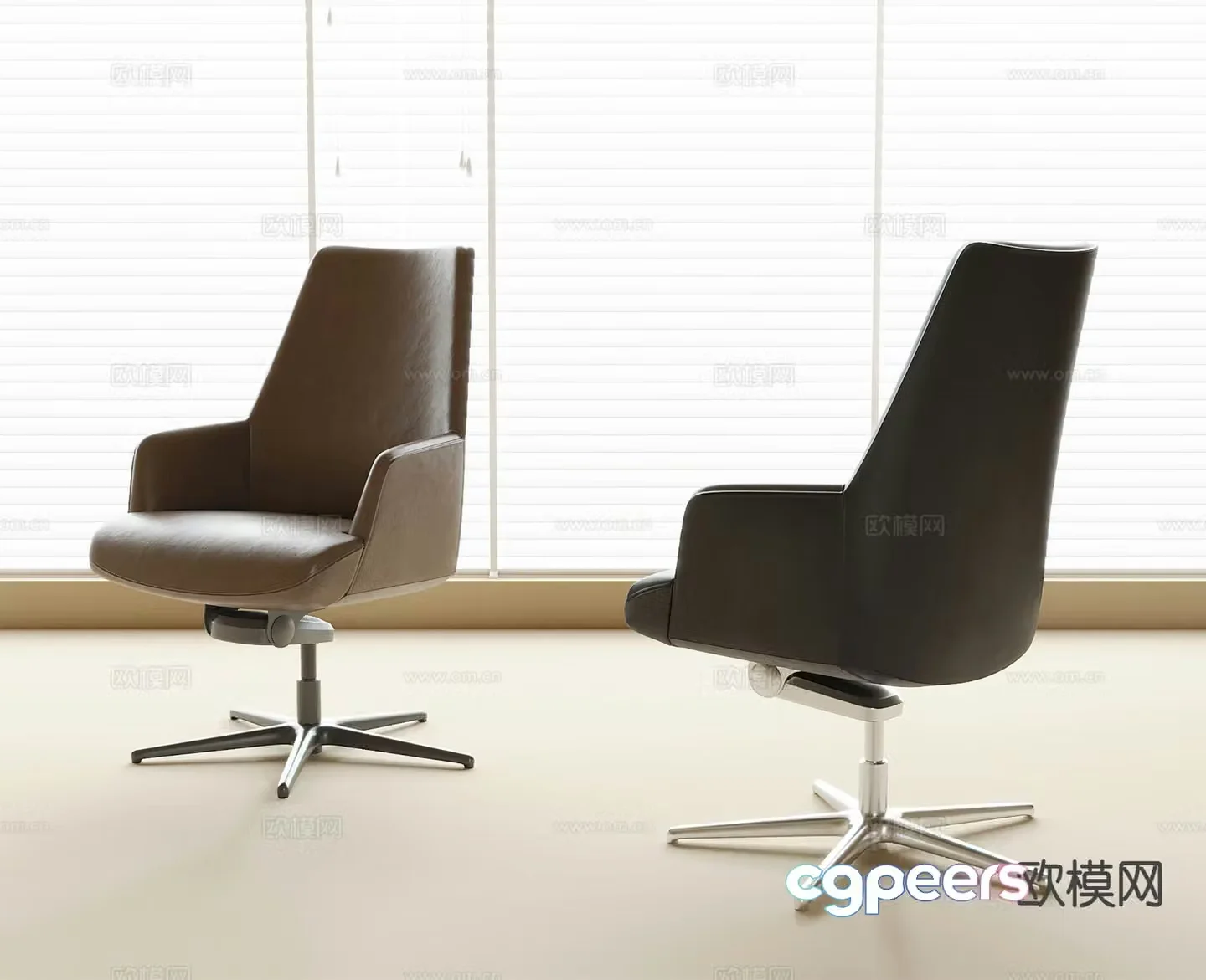 Modern office chair staff chair executive chair 3d model