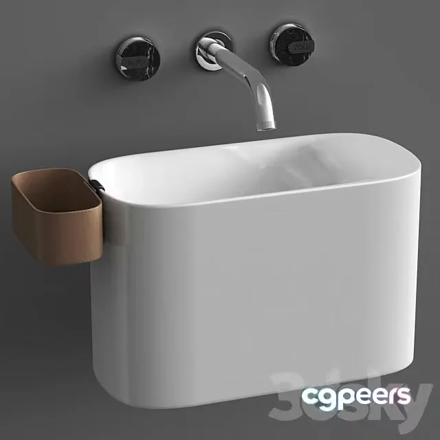 3ds Max Free – Wall Mounted Korakril Ptit Handrinse Basin