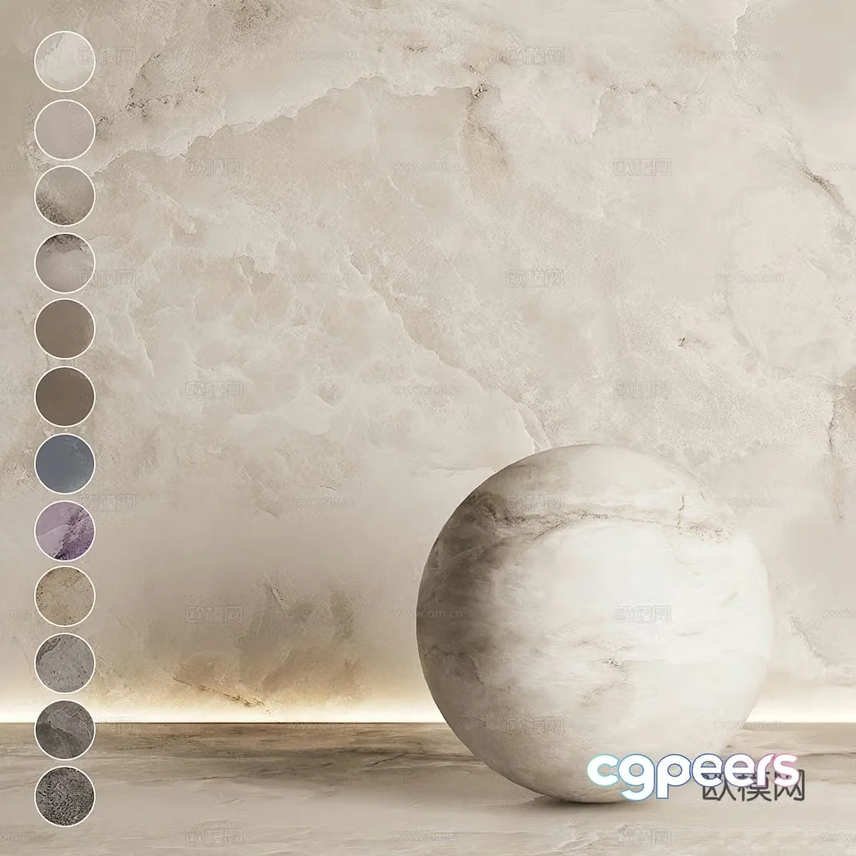 3D model of floor tiles