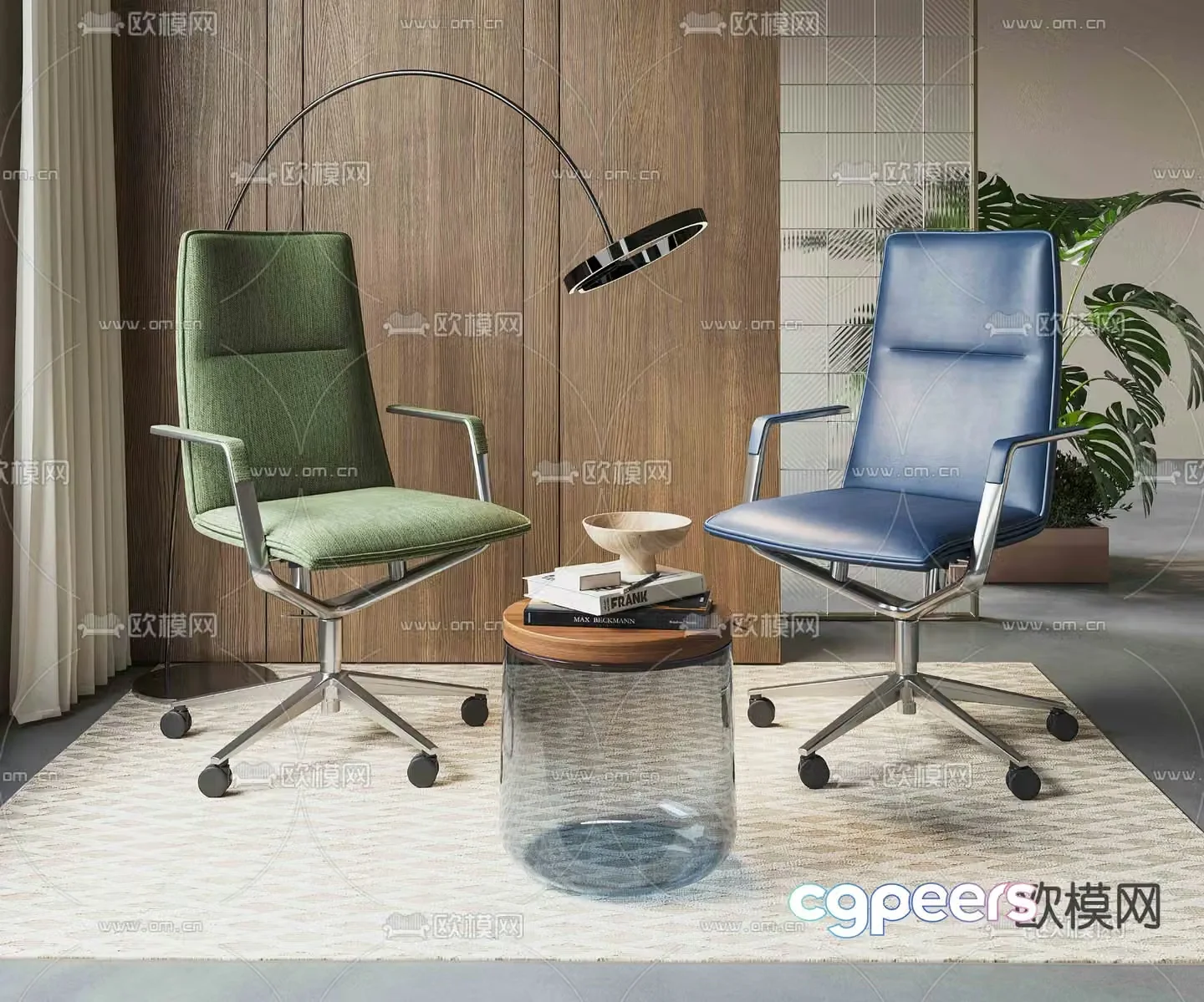 Office chair staff chair 3d model