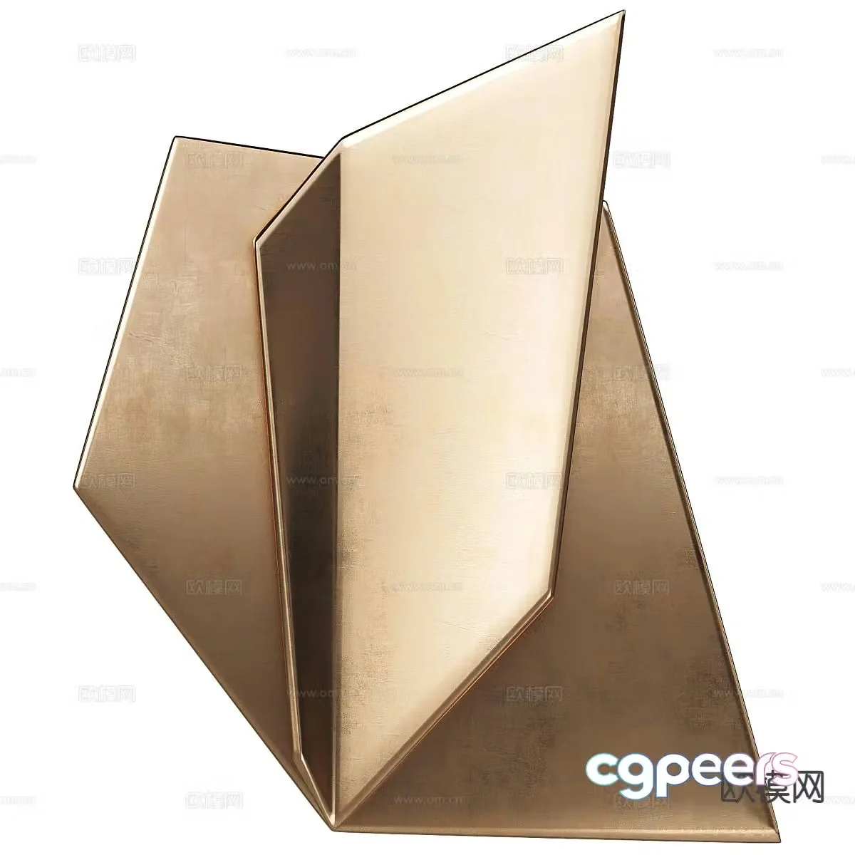 Modern metal wall decoration 3d model