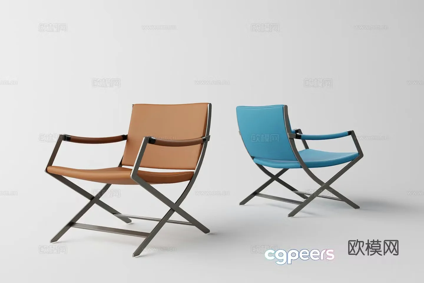 Modern Italian casual chair 3d model