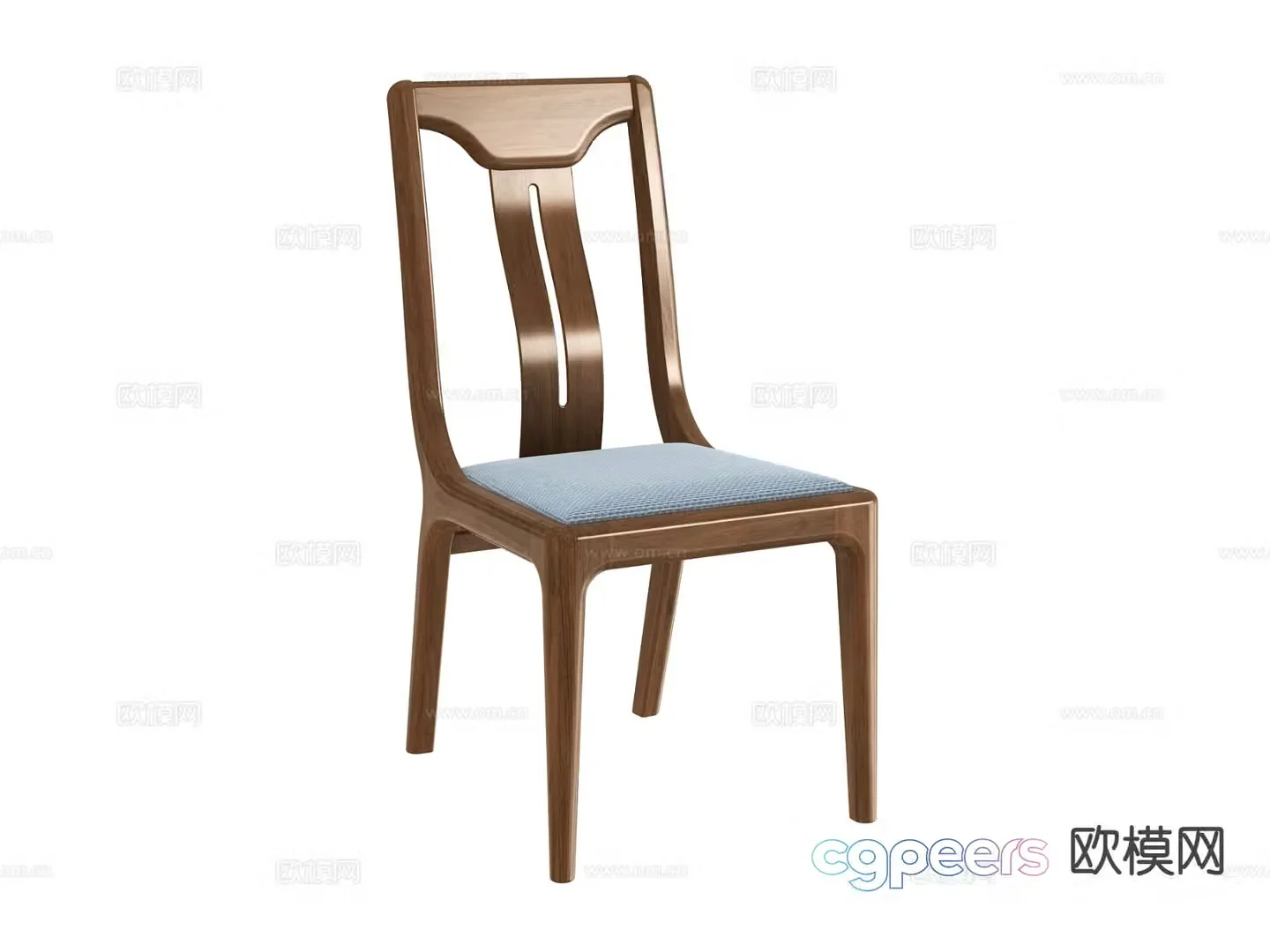 New Chinese style chair dining chair 3d model